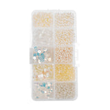 John Bead Sequins and Beads Kit APX 81g Mix 10 Types, Beige Palette
