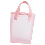 Merishopp Nylon Mesh Beach Tote Sand Toys Organiser Waterproof For Sports Beach Pink