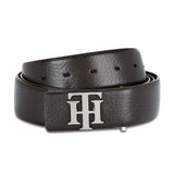 Tommy Hilfiger MenS Leather Belt Zurich Brown, Size L 1M | Formal Belt For MenS | Adjustable