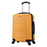 InUSA PILOT Luggage with Ergonomic Handles | Spacious Travel Suitcase with Four Spinner Wheels and Studs | 20 Inch Hardside Carr