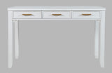 Jofran Inc. Gramercy Chevron Mid-Century Modern Three Drawer Usb Charging Desk