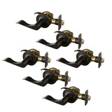 Design House 190736 Stratford 6Way Universal Passage Hall and Closet Door Lever Oil Rubbed Bronze 6Pack