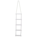 Attwood 11865-4 Rope Ladder, 5-Step, 11 -Inch-Wide Blow-Molded Steps, Textured Step Surfaces, Nylon Rope