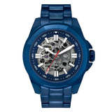 Timex Analog Watch For Man With Blue Round Dial & Blue Stainless Steel Bracelet Band Water Resistant Men'S Wrist Watches - Tweg2
