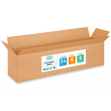Long Moving & Shipping Boxes 24x6x6 inches (10-Pack) - Extra Strength 200 lb vs Regular - Corrugated Shipping Boxes for USPS/UPS