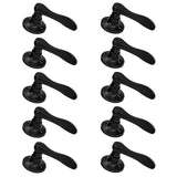 Gobrico 10 Pack One-Side Half Dummy Door Lever Handle, Matte Black Drop Style Inactive Knobs for Right-Handed Door