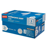 Staples 8.5 x 11 3-Hole Punch Multipurpose Paper, 20 lbs., 96 Brightness, 500/Ream, 10 Reams/Carton