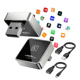 Mini Wireless Carplay Adapter for iPhone, 2025 Stable Universal carplay Adapter, Fast Convert Factory Wired to Wireless CarPlay
