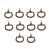 dophee 10Pcs Mini Cabinet Pulls, Self-Tapping Screws Knobs Handles for Jewelry Box Drawer Cupboard Wardrobe Dresser Furniture Ha
