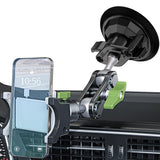 Tmengdao Suction Cup Phone Mount, Ultra-Stable Phone Holder for Vlog Shooting, 360 Rotation for Windshield, Roof Glass, Car Wind