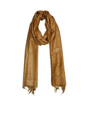 Ivifaab Premium Solid Cotton Silk Dupatta For Women & Girls | Chunnis For Women (Golden)