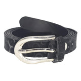 Exotique Black Casual Faux Leather Belt For Women (Bw0035BkL)