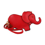 Merishopp Elephant Shape Crossbody Bag Animal Elephant Purse For Party Summer Shopping Red