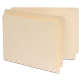 Universal 13300 Manila Reinforced Shelf Folder, Nine Inch High Front, Letter, 100/Box