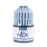 Luxor NOX Assorted Ball Pens, 0.7 mm, FeatherLight Matt Body Pack of 50 Pens (37 Blue, 10 Black, 3 Red) for Home, Office, and