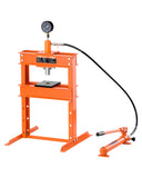 VEVOR Hydraulic Shop Press, 10 T H-Frame Shop Press with Press Plate & H-Shaped Base, Stable Garage Floor Adjustable Hydraulic P
