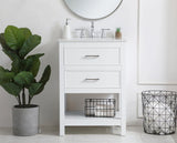 Elegant Decor 24 Inch Single Bathroom Vanity In Blue
