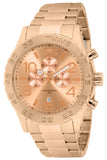 Invicta Mens 1271 Specialty Chronograph Rose Dial 18k Rose Gold IonPlated Watch