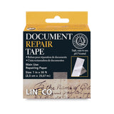 Lineco, Archival Document Repair Tape, 1 Inch x 98 Feet, Acid-Free Translucent, for Repair Paper Document, Book, Ephemera, Photo