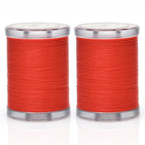 Selric 300Yards Extra Strong Bonded Nylon Thread for Leather Sewing, Red Heavy Duty Upholstery Thread for Heavy Fabric (2 Spools