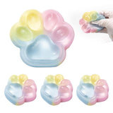 4Pcs Taba Squishy Cat Paw Squeeze Toys, Cute Cat Paw Squishy Toys for Stress Relief, Soft Jelly Kitty Squeeze Fidget Toys, Senso