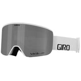 Giro Axis Ski Goggles - Snowboard Goggles for Men - White Wordmark Strap with VIVID Onyx/VIVID Infrared Lenses