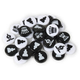 Andux Chess Backgammon Pieces Plastic Only Pawns Pieces XQZ-04 (Chess Pieces)
