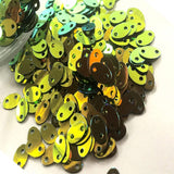The Design Cart Green Circular Centre Hole Sequins Nhse, 500 Grams, 4 mm Sequins for Embroidery Work, Jewellery Making, Designin