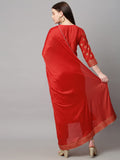 Anni Designer Women'S Cotton Straight Kurta With Pant & Dupatta (Kptd-Cot-10132-Red_L_Red_Large),Red,L,Cotton Blend,Regular,