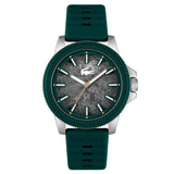 Lacoste Highkey Qtz Basic Grey Round Dial Men'S Watch|Silicone Material|Multi Color Band - 2011358