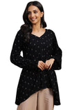 Libas Women'S Pure Cotton Regular Kurti (29130_Black