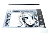 Brustro Ultra Smooth Bristol Sheets | A4, 250 Gsm | Pack Of 20 + 4 Sheets | Ideal For Solvent Based Markers,Acid Free,Watercolou