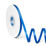 Laferri Electric Blue Satin Ribbon,1/4 X 50 Yards,Double Faced Thin Fabric Ribbon Use for Gift Wrapping DIY Craft Floral Bouquet