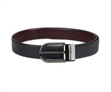 Louis Stitch MenS Reversible Italian Leather Belt With For Men 1.25 Inch (35Mm) Waist Strap Black Brown Belt With Gunmetal Blac