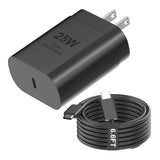 for Samsung USB-C Super Fast Charging Wall Charger-25W PD Charger Adapter with Type-C Cable(6.6ft) for Samsung Galaxy S25/S25 Ul