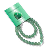 Risyfjew 50PCS 8mm Natural Green Aventurine Beads Gemstone Round Loose Beads for Jewelry Making Chakra Crystal Stone Beads for B