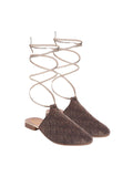 Shoetopia Ethnic Copper Flat Mules For Women & Girls /Eu42,Copper,9,B0DRJDPB26