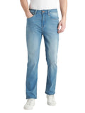 Dennis Lingo Men Mid Rise Straight Fit Jeans, Mid Blue, 32