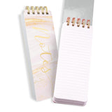 Eccolo Tall Spiral Memo Pad, 300 Pages, 150 Sheets, Double Spiral Binding, Office Essentials for Work, List Notepad for Students