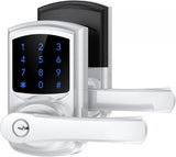 Signstek Keyless Entry,Digital Smartcode Door Lock for Front Door,Keypad Door Lock with Handle and Security Key,Touchscreen,Easy