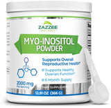 Zazzee Myo-Inositol Powder, 6 Month Supply, 183 Servings, 2000 mg per Serving, Free Scoop for Exact Dosage, 12.91 Ounces, 100% P