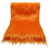 Wanghd Wide 36x18 inch Length Orange Long Hair Faux Fur Fabric Craft Furry Fabric for Sewing Coat Collar,Upholstery,Decoration,