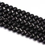 Gorgeous 50pcs 8mm Matte Black Onyx Gemstone Beads for Jewelry Making Round Stone Beads Crystal Energy Healing Power Stone 15inc