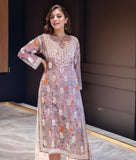 Gosriki Women'S Rayon Viscose Printed & Chikankari Embroidered Straight Kurta (Kisrup Multi-Vks03-Gs_Xl_Grey_X-Large),Grey,,B0F26RPP9J