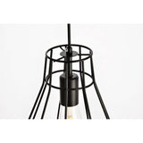Living District Jago 1-Light Transitional Metal Pendant In Black