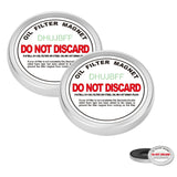 DHUJBFF Universal Oil Filter Magnet Protect Our Performance Engine,Magnets Ring Oil Filter,Fit - Most Cars and Trucks 2PCS