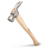 ESTWING Sure Strike California Framing Hammer 25 oz Straight Rip Claw with Milled Face & Hickory Wood Handle MRW25LM