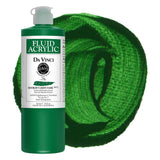 DA VINCI PAINTS Professional Artist Fluid Acrylic Paint, Hooker's Green Dark, 16oz
