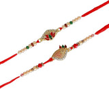 Store Indya Premium Rakhi Set Of 2 A Protective And Stylish Symbol Of Love And Blessings For Brothers And Sisters,Nylon,Multicolor