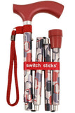 Switch Sticks Walking Cane for Men or Women, Foldable and Adjustable from 3237 Inches, FSA and HSA Eligible, Berlin